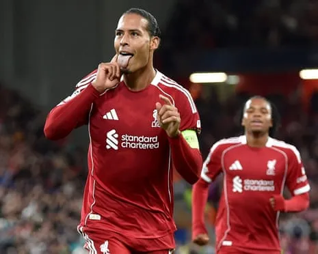 Virgil van Dijk scores last-gasp decisive goal against Atlético Madrid